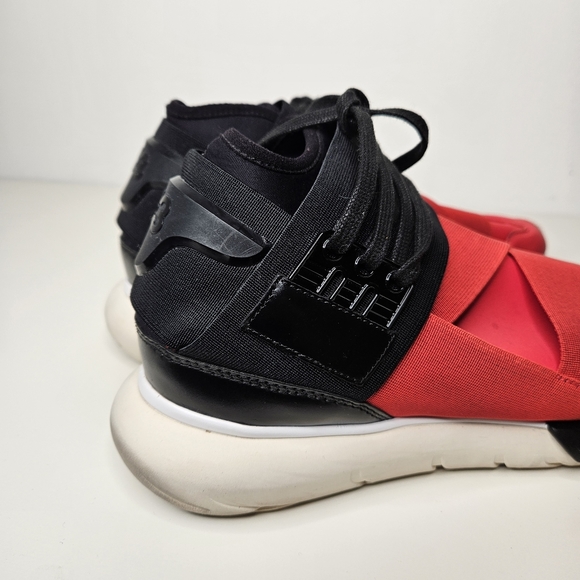 Adidas Y-3 Qasa High Red Black Men's Size 8.5 - Picture 6 of 9